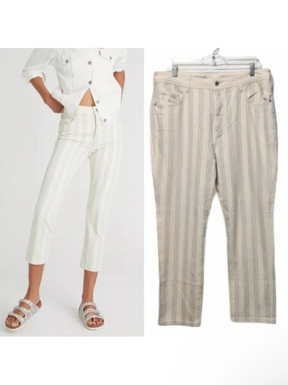 NWT PILCRO & THE LETTERPRESS Fleur High Rise Slim Boyfriend Jeans 32
